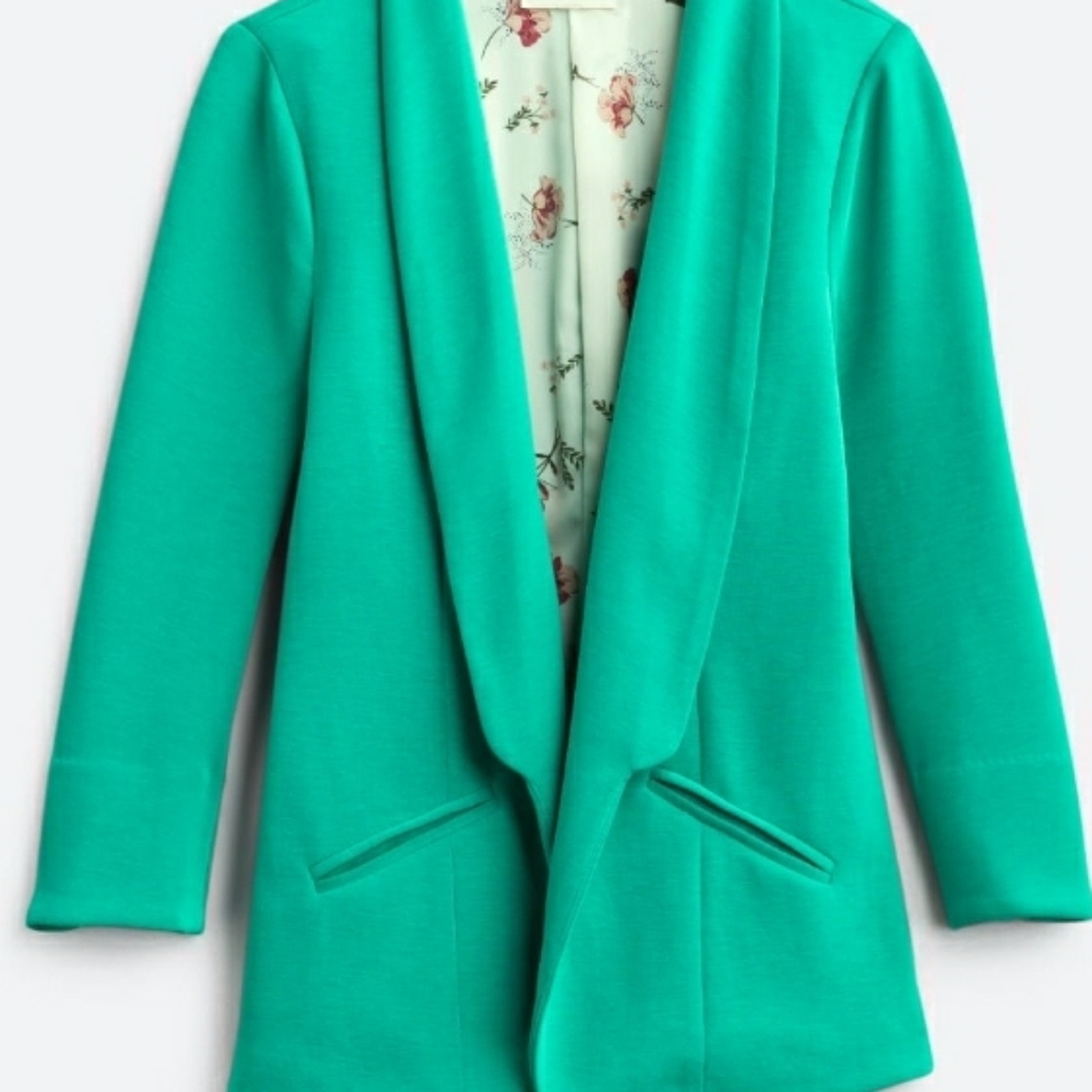Teal scuba blazer